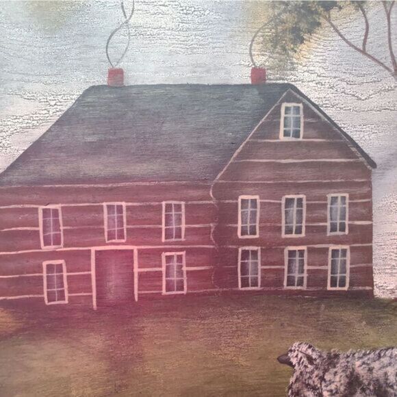 Folk art oil painting by‎ Doug Stone - Picture 10 of 13